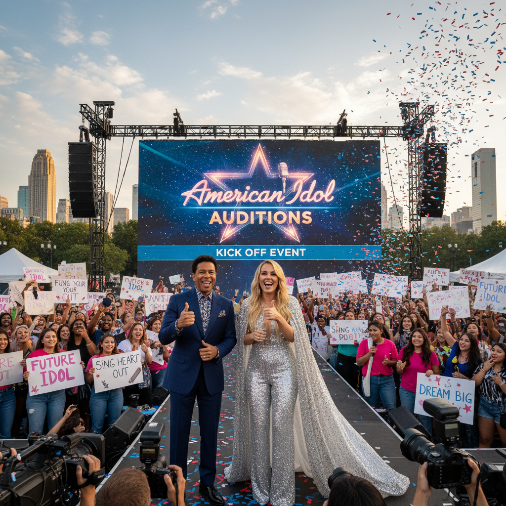 Lionel Richie and Carrie Underwood Kick Off American Idol Auditions