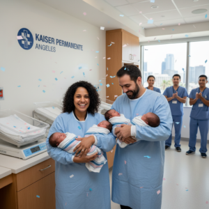 Rare 20-Pound Triplets Born at Kaiser Permanente Los Angeles