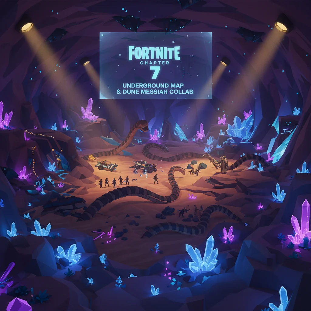 Fortnite Chapter 7 Leaks: Underground Map and Dune Messiah Collab