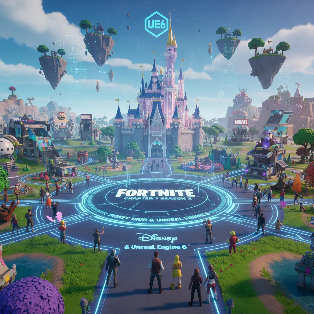 Fortnite Chapter 7 Season 2 Details Disney Hub and UE6