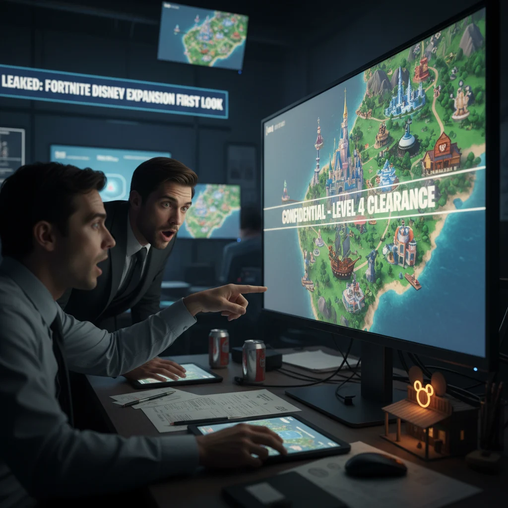 Leaked Fortnite Map Reveals First Look at Disney Expansion
