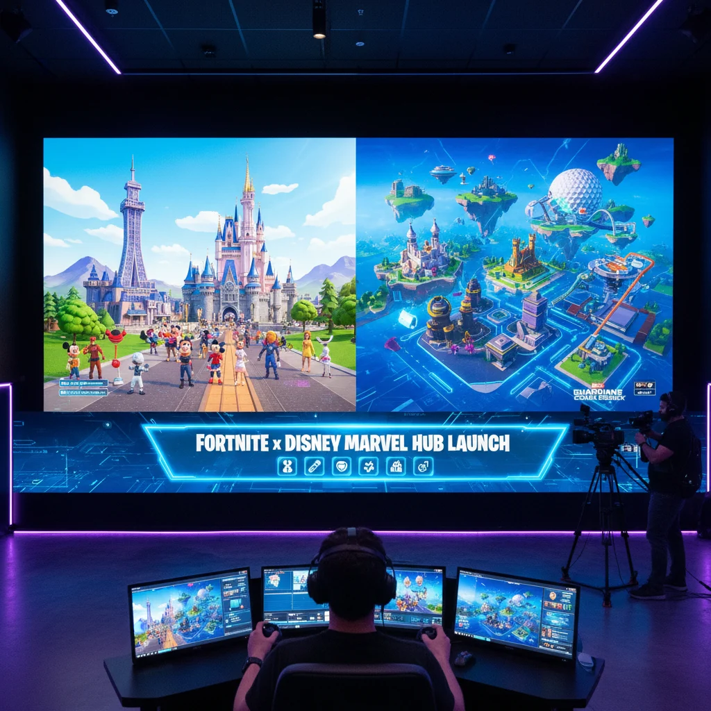 Fortnite Launches First Playable Disney Parks and Marvel Hubs