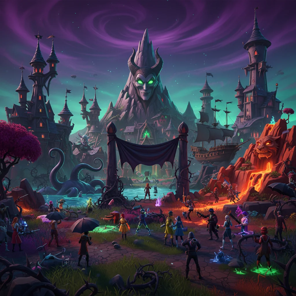 Epic Games Reveals Permanent Disney Villains Zone for Fortnite