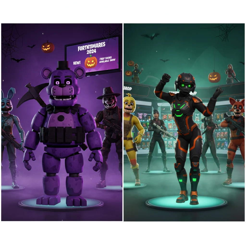 FNAF Skins Land in Fortnite Item Shop for Fortnitemares