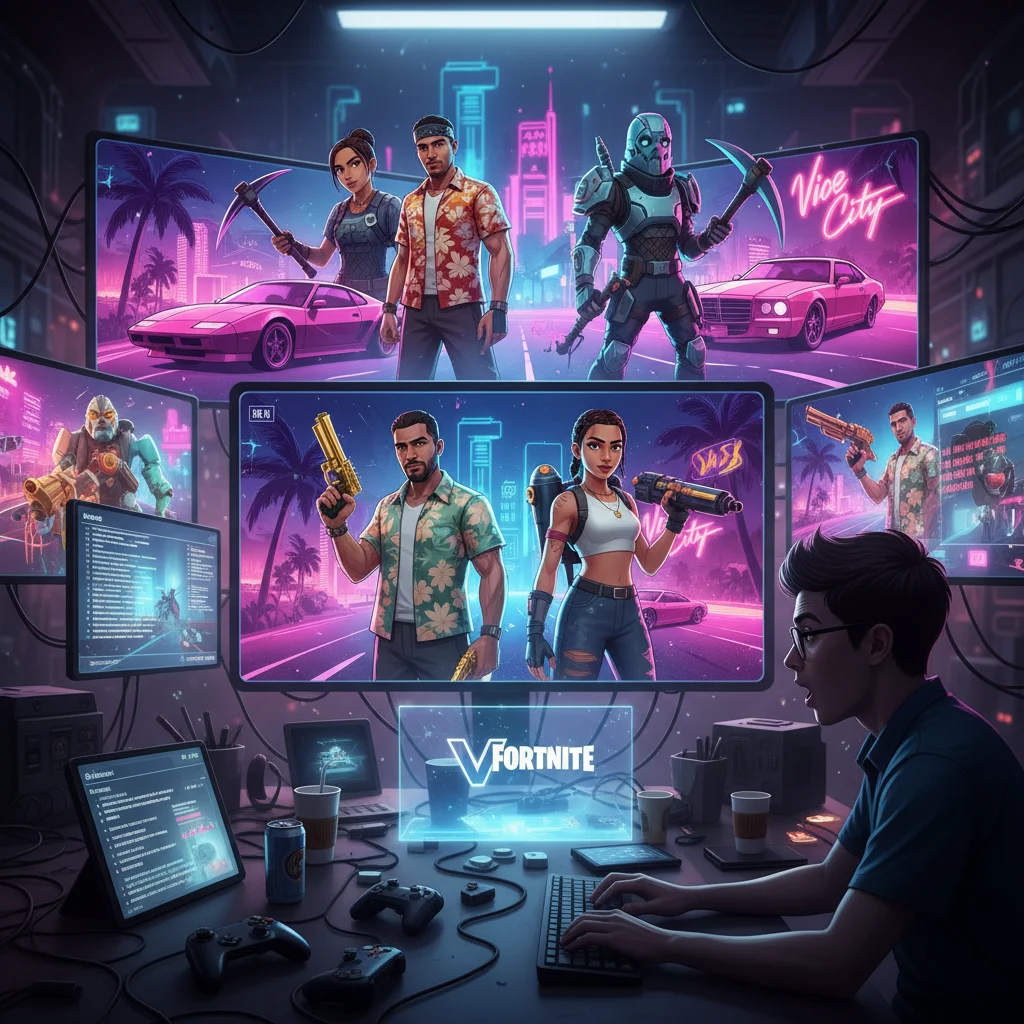 Fortnite Leaks Hint at Massive GTA 6 Crossover Skins