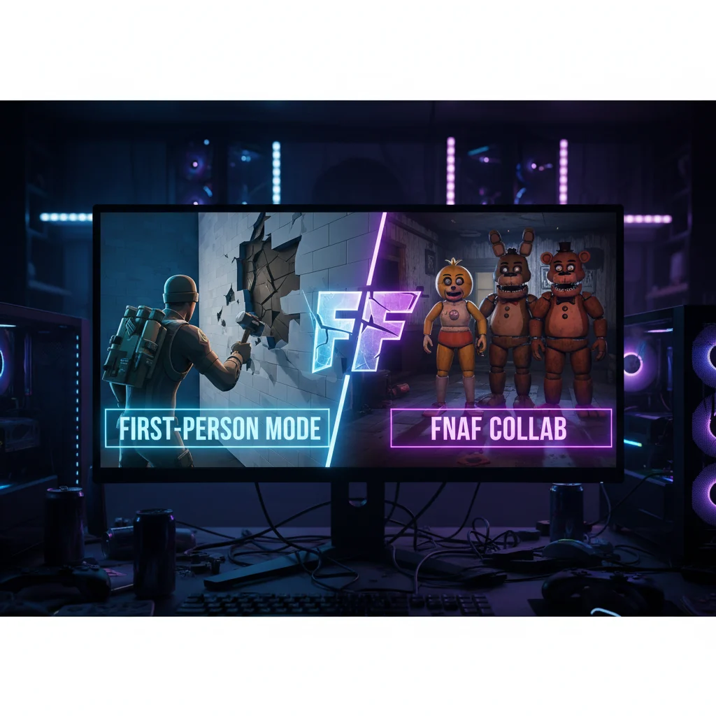 Fortnite Leaks Reveal Massive FNAF Collab and First-Person Mode