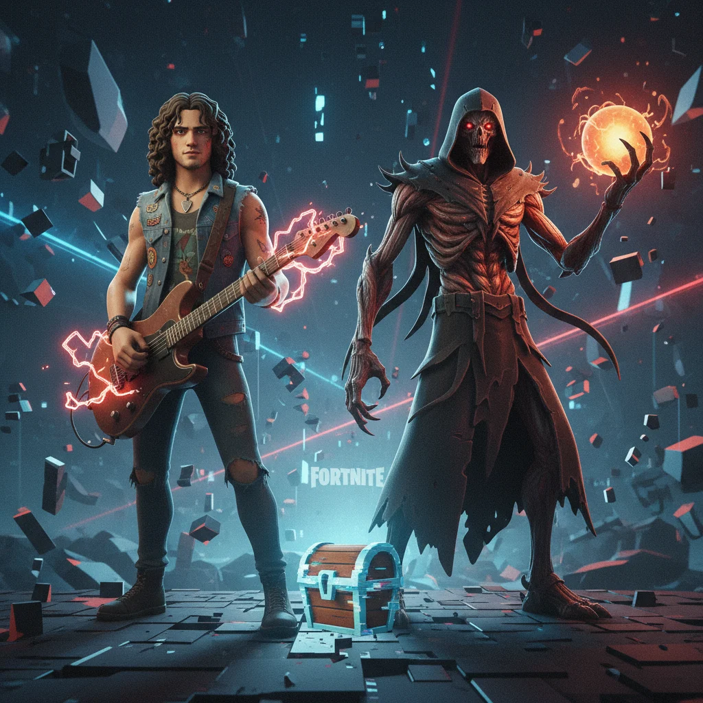 Fortnite Leaks Reveal Stranger Things Eddie and Vecna Skins