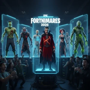 Fortnitemares 2026 Leaks Reveal Universal Monsters Damage Skins