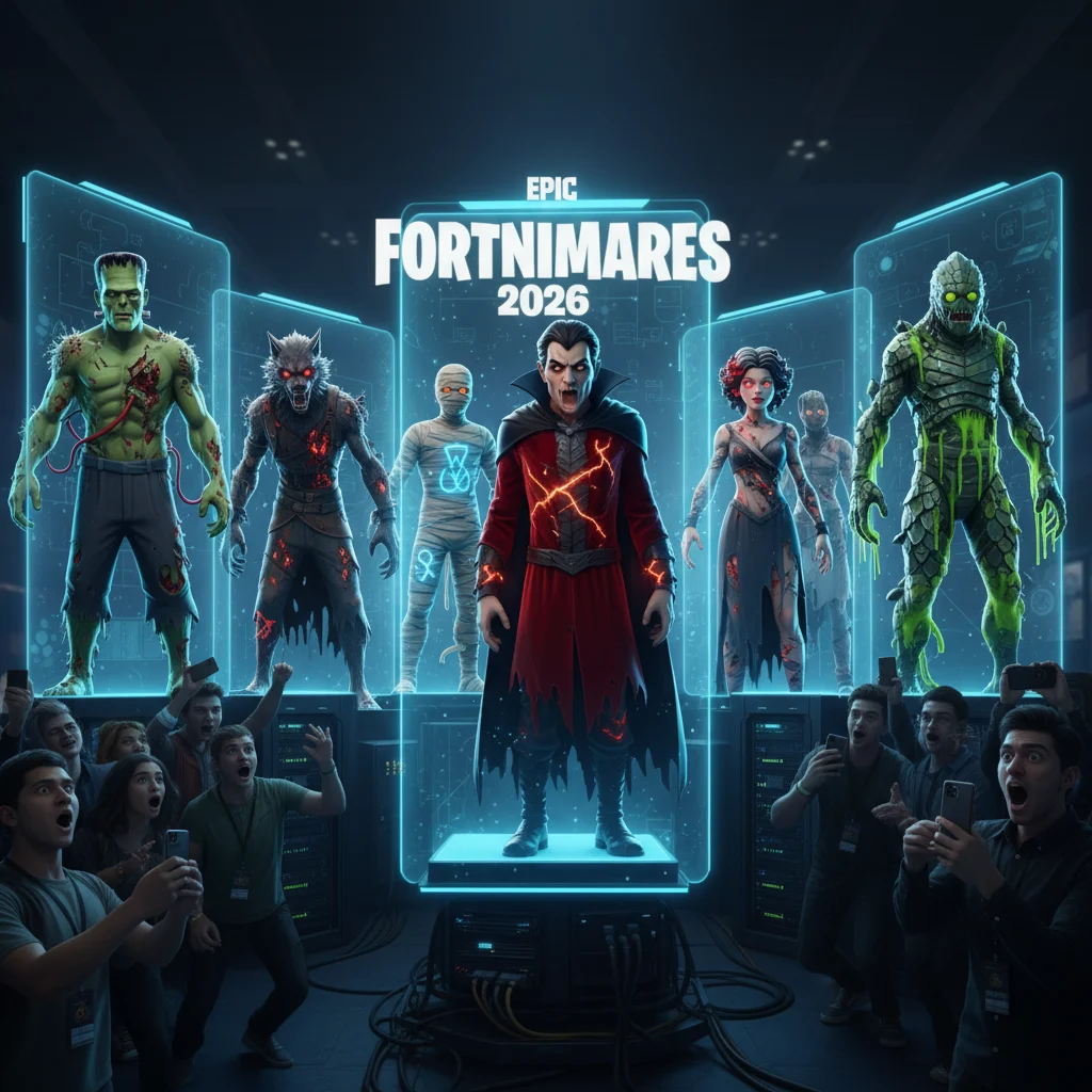 Fortnitemares 2026 Leaks Reveal Universal Monsters Damage Skins