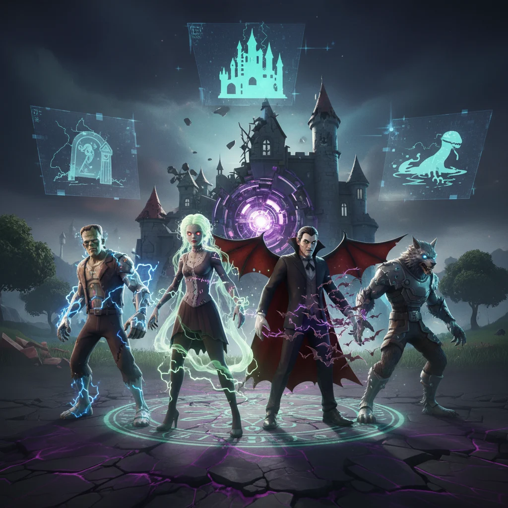 Fortnite Leaks Reveal Universal Monsters Event with Evolving Skins