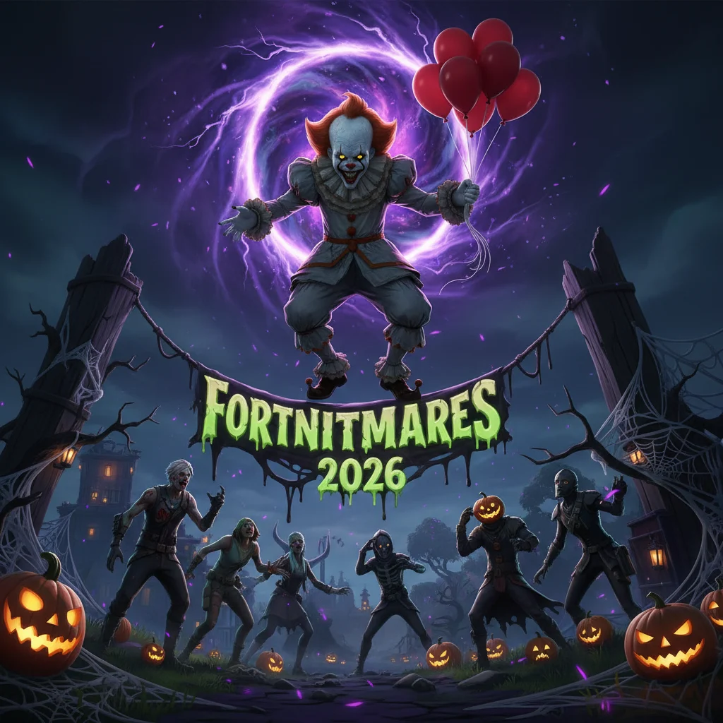 Pennywise Debuts in Fortnite for Fortnitemares 2026